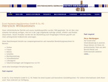Tablet Screenshot of herbertz-maschinenbau.de